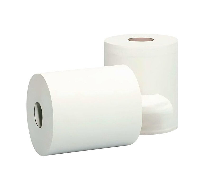 Putzrolle Midi – 20 cm x 153 Meter – Packung mit 6 Rollen – 2-lagig, 100 % Zellulose