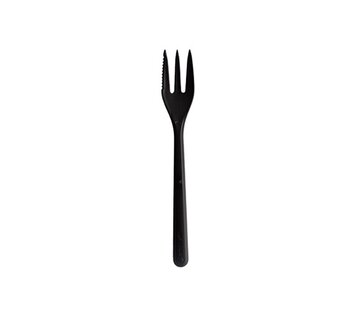 Circulware Snackgabel Hercules Schwarz PPMF 130mm - Mit Schneidkante - Karton mit 1000 Stück
