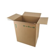 Halbe Eurobox 48 - 40 x 30 x 48 cm - Doppelwellig - Mit Griffen
