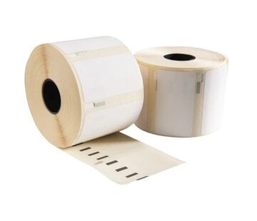 Dymo 11354 / S0722540 kompatible Etiketten - 57 mm x 32 mm - 1000 weiße Etiketten pro Rolle - Karton mit 10 Rollen