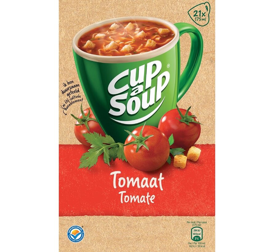 Cup-a-Soup - Tomate mit Croutons - Packung mit 21 Beuteln