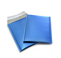 Blaue Luftpolstertaschen metallic matt D 180 x 250 mm A5+ - Karton mit 100 Stück