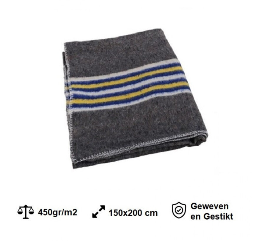Umzugsdecken Packdecke 20 Stück 150 x 200 cm gewebt und gesteppt - Blau Gelb Weiß