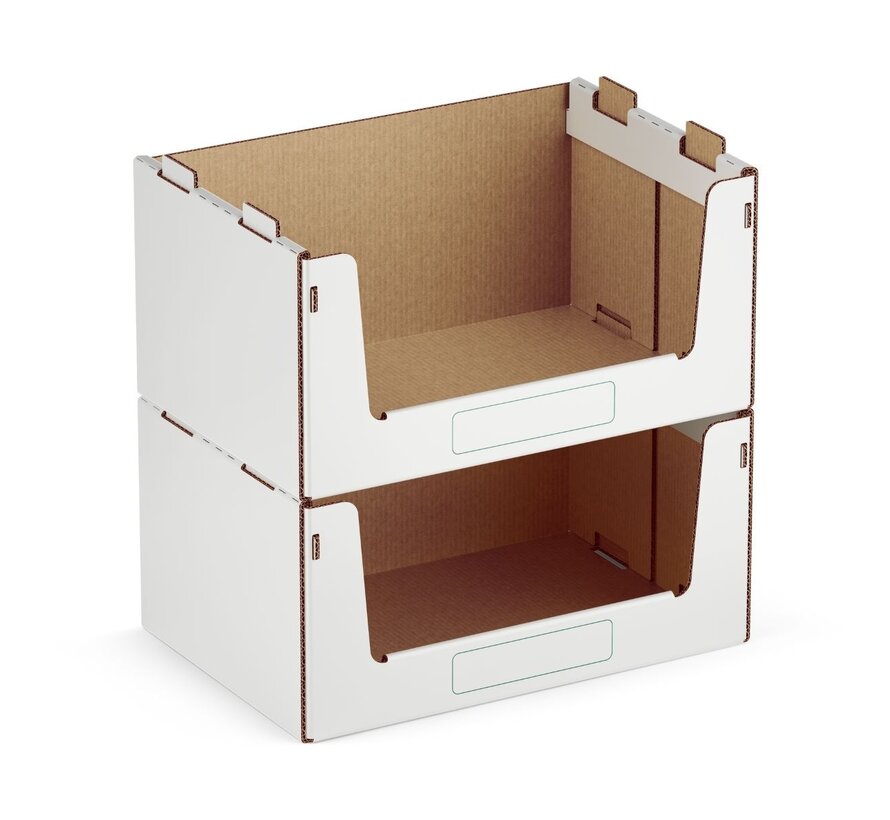 Pickbox® Wide - Karton-Stapelbehälter 600 x 400 x 300 mm - Tragkraft 25 KG
