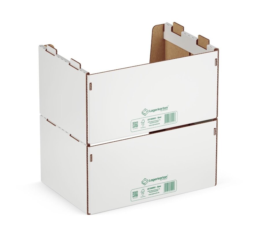 Pickbox® Wide - Karton-Stapelbehälter 600 x 400 x 300 mm - Tragkraft 25 KG