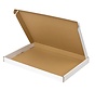 Briefkastenbox Wellpappe E-Welle 370 x 260 x 30 mm - XXL - Weiß - Bündel mit 50 Postkartons