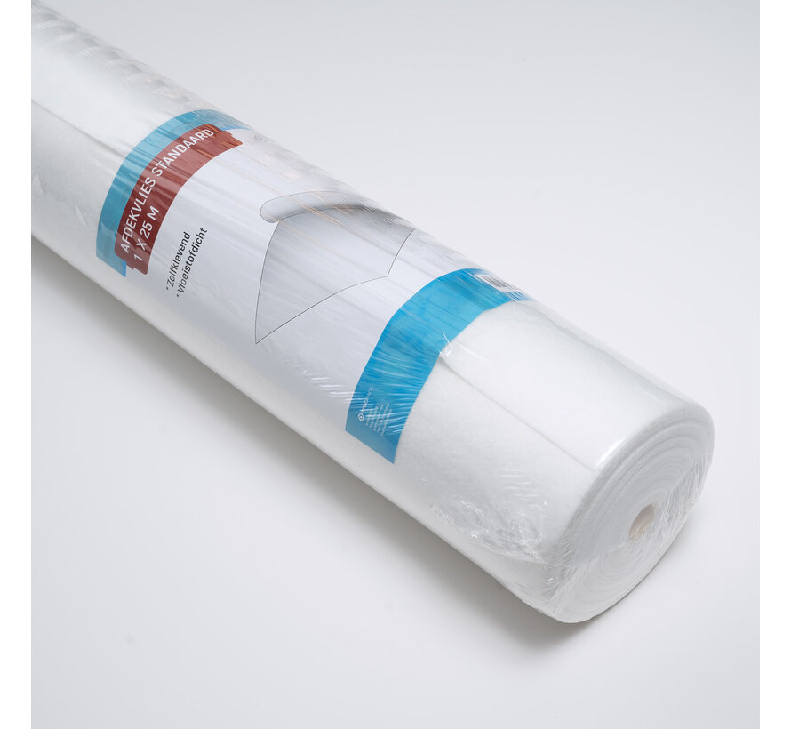 Abdeckvlies Standard 1 m x 25 m - Selbstklebend und Flüssigkeitsdicht Bodenschutz