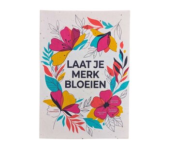 Groeipapier bedrucken 100 Stück A6 120 Gramm Blumenmischung