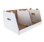 Specipack Stapelbox aus Pappe – inklusive Trennwand – 600 x 400 x 280 mm