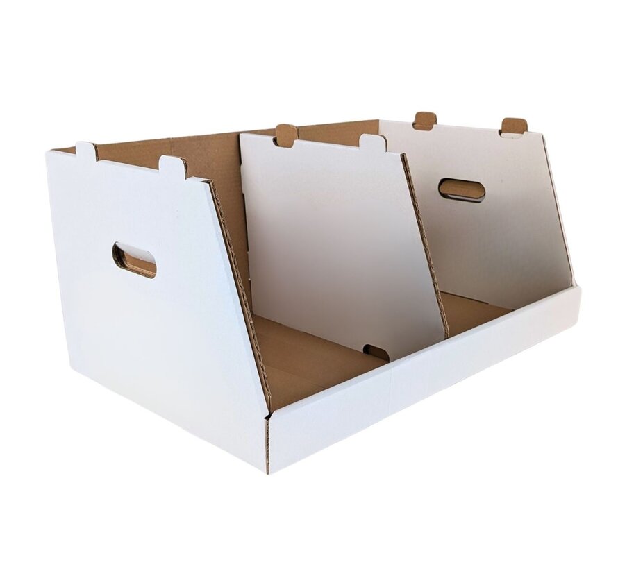 Specipack Stapelbox aus Pappe – inklusive Trennwand – 600 x 400 x 280 mm