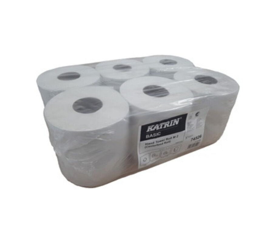 Putzrolle Midi – 19 cm x 78 Meter – Packung mit 6 Rollen