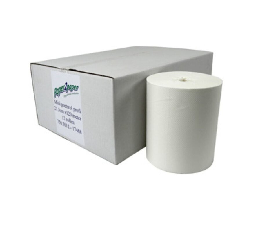 Putzrolle Midi, 1-lagig – 20 cm x 275 m – Packung mit 6 Rollen