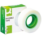 Pergamy Q-CONNECT unsichtbares Klebeband 19 mm x 33 m – mattweiß