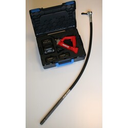 P18Li Akku-Betonrüttler Komplettset – L-Boxx, Ø28 mm, 1,5 m Schlauch