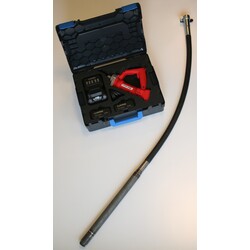 P18Li Akku-Betonrüttler Komplettset – L-Boxx, Ø38 mm, 1,5 m Schlauch