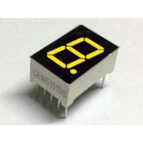 7 Segment display Amber, 0.56" Common Anode
