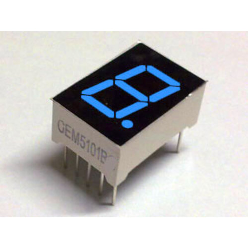 7 Segment Display Blauw, 0.56" Common Anode