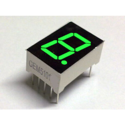 HTF 7 Segment Display Groen, 0.56" Common Cathode