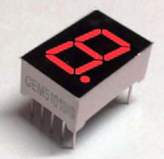 7 Segment Display Rood, 0.56" CA