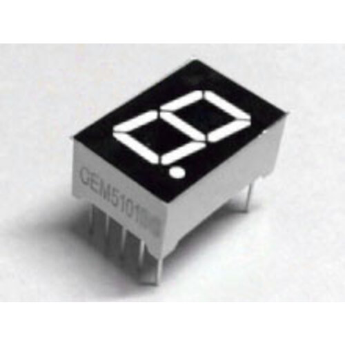 7 Segment Display Wit, 0.56" Common Anode