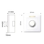HTF LED opbouw dimmer met IR afstandsbediening en draaiknop