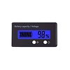 HTF Accu Capaciteitsmeter, 12 Volt met blauw verlicht LCD display