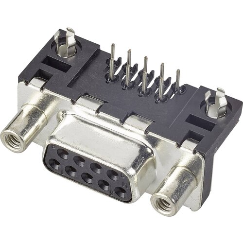 HTF D-SUB Print Connector Female 9 Pin