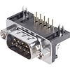 HTF D-SUB Print Connector Male  9 Pin