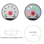 HTF Accu Status Meter 12 Volt DC