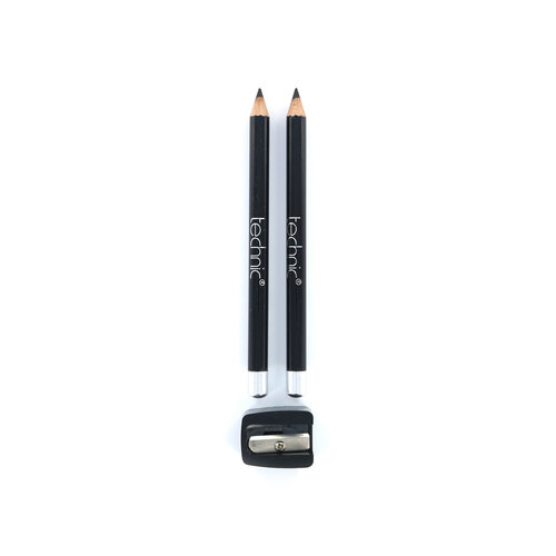 Technic Duo Crayon Yeux - Black-Brown (Avec taille-crayon)