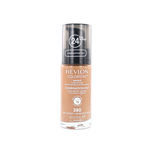 Revlon Colorstay Fond de teint avec pompe - 380 Rich Ginger (La peau grasse)