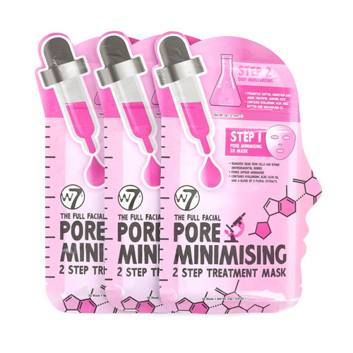 W7 Full Facial 3D Pore Minimising Masker (3 Stuks)