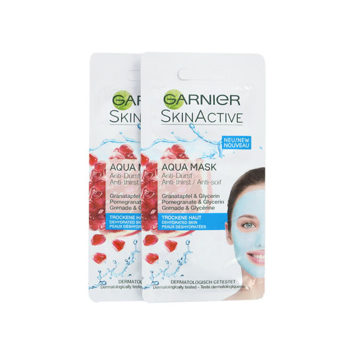 Garnier SkinActive Aqua Masker - 2 x 8 ml (voor droge huid)