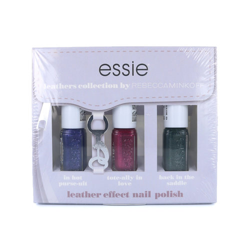 Essie Leathers Collection by Rebecca Minkoff Mini Nagellak Set - #1 - 3 x 5 ml