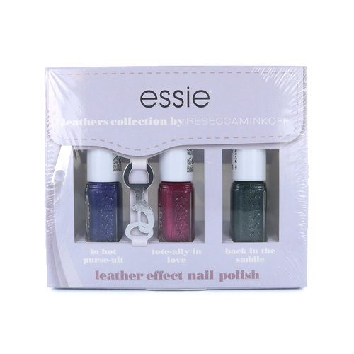 Essie Leathers Collection by Rebecca Minkoff Mini Nagellak Set - #1 - 3 x 5 ml