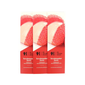 Scrub Masker Litchi - Normale & Gecombineerde Huid (3 Stuks)