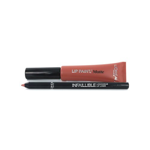 L'Oréal Cheryl's Lip Kit Lipstick & Lipliner - Paint It Peach