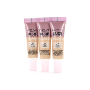 Nude Magique Cushion Dewy Glow Foundation - 04 Rose Vanilla (Testers 3 x 8 gr)