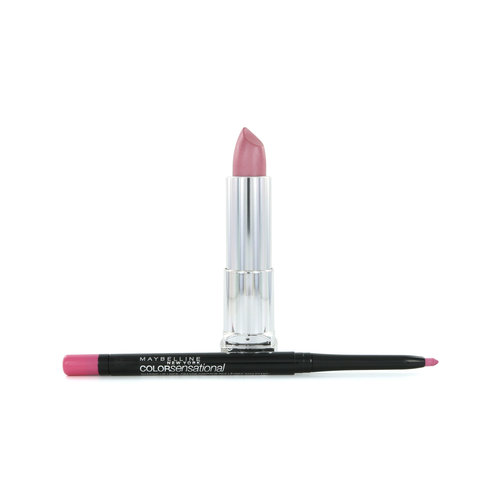 Maybelline Color Sensational Lipstick - 150 Stellar Pink + Lipliner 60 Palest Pink