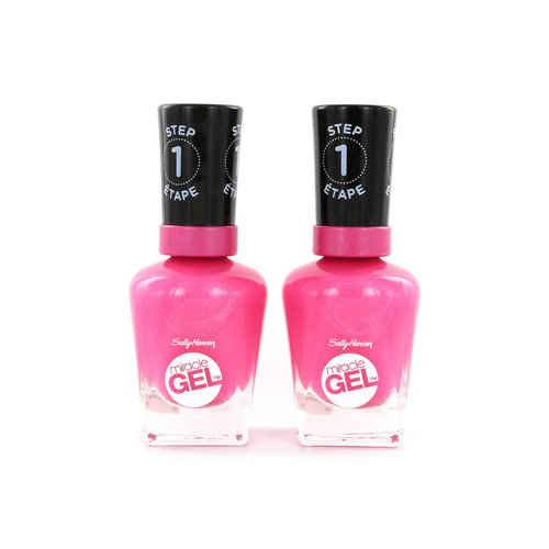 Sally Hansen Miracle Gel Vernis à ongles - 309 Pink Up (2 pièces)