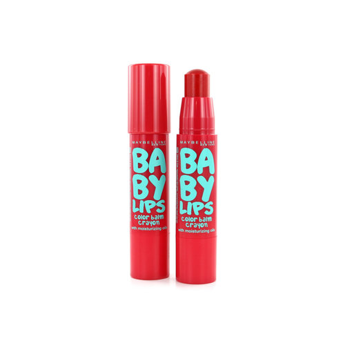 Maybelline Baby Lips Color Balm Crayon - 005 Candy Red (2 Stuks)