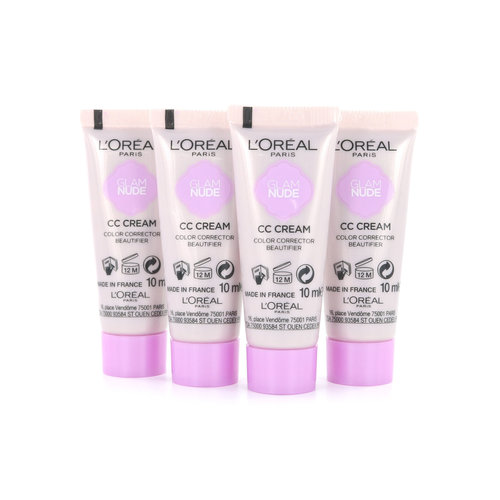 L'Oréal Glam Nude CC Crème - Anti-Dullness (4 x 10 ml Testeurs)