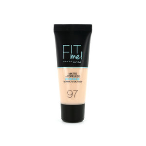 Fit Me Matte + Poreless Foundation - 97 Natural Porcelain