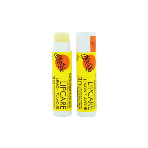 Malibu Lipcare Lipbalm - Lemon Flavour (SPF 30 - 2 stuks)