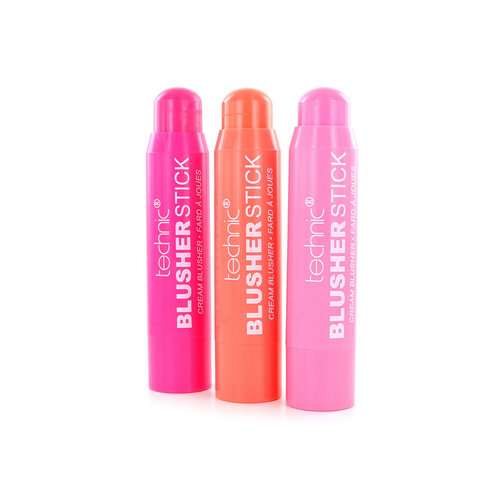 Technic Blusher Sticks - Flushed / Peach Melba / Rosy Cheeks (Ensemble de 3)