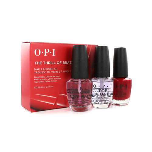 O.P.I Nail Lacquer Kit - The Thrill Of Brazil (Basecoat, Topcoat & Nagellak)