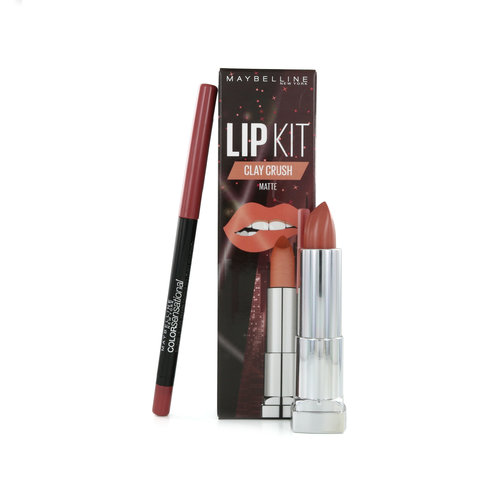 Maybelline Lip Kit Color Sensational Matte Lipstick - Clay Crush-Almond Rose