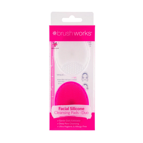 Brushworks Silicone Cleansing Pads (2 Stuks)