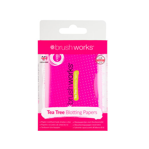 Brushworks Tea Tree Blotting Papers - 100 Sheets