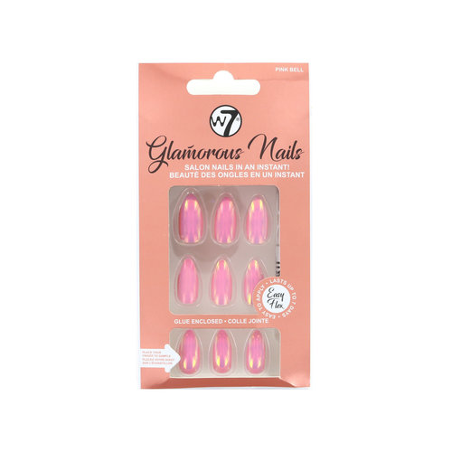 W7 Glamorous Nails - Pink Bell (met nagellijm)